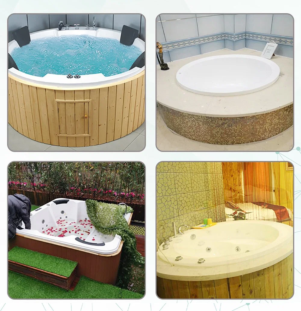 Europe Market Acrylic Massage SPA Outdoor Portable Hot Tub Jets Whirlpool Bathtub