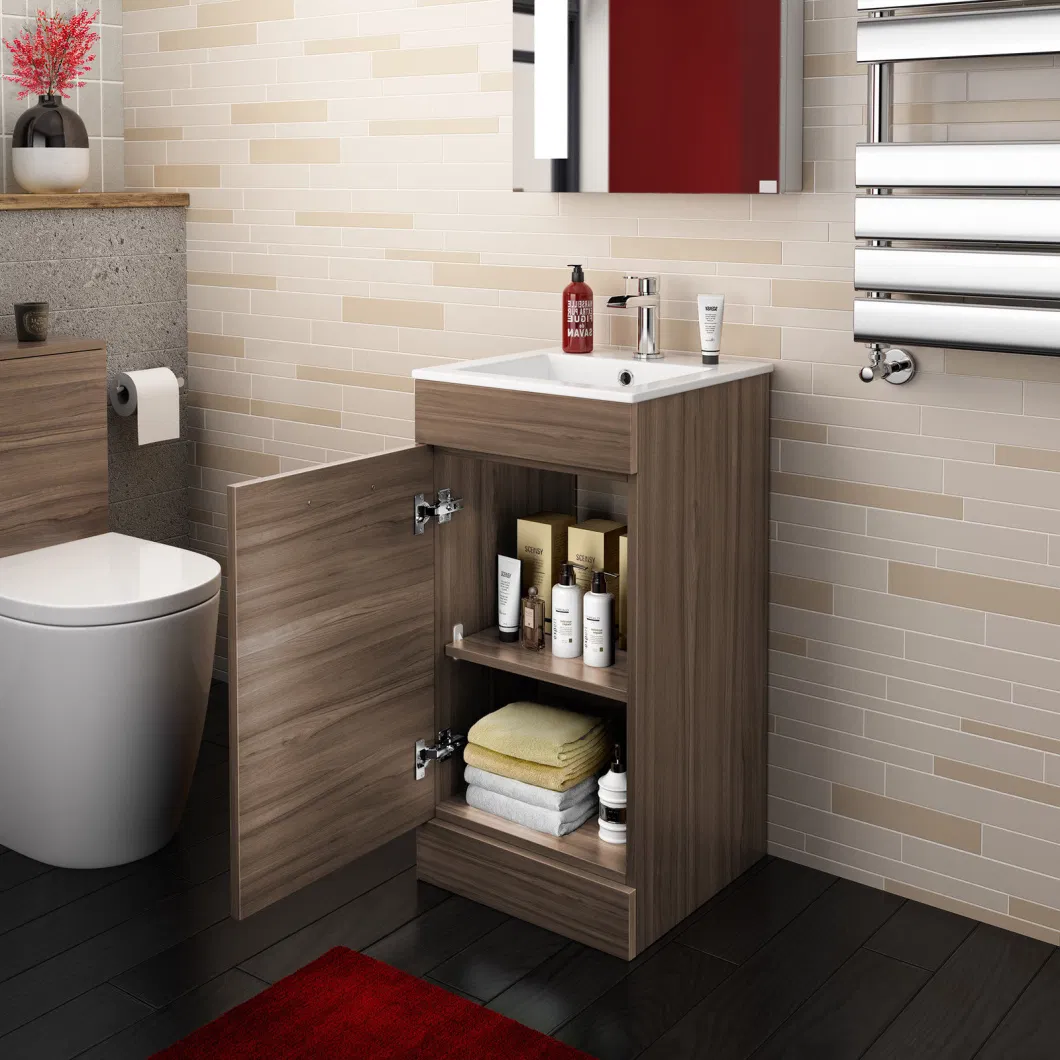 Vanities Home Free Standing MDF White Melamine Bathroom Furniture Door Cabinet