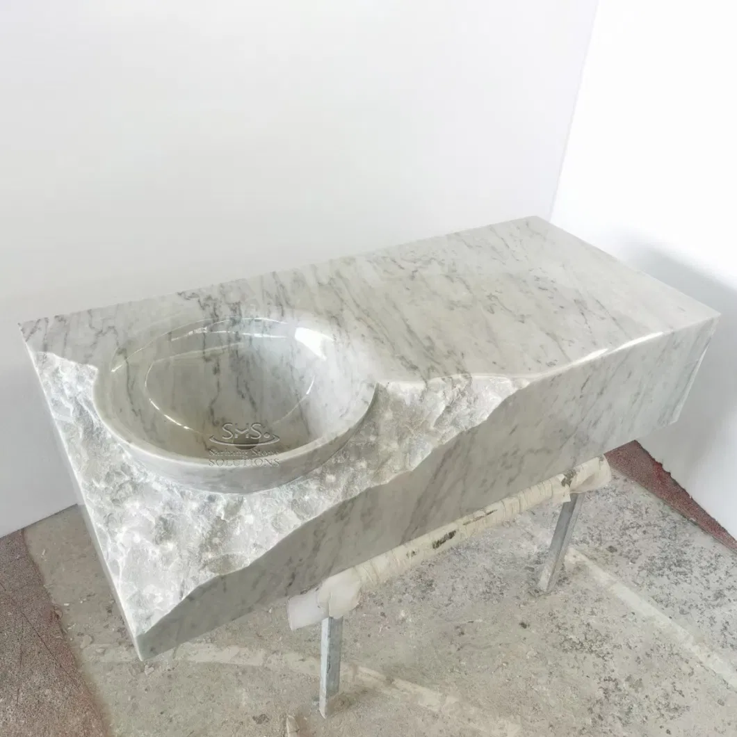 Polished Marble Stone Wash Sinks for Bathroom/Kitchen