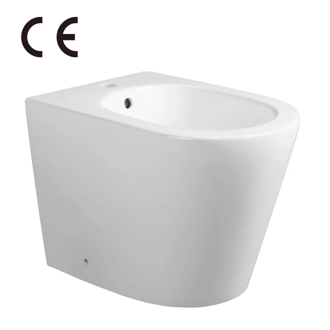 CE Standard Toilet Suite Ceramica Luxury P-Trap Floor Mounted Bidet