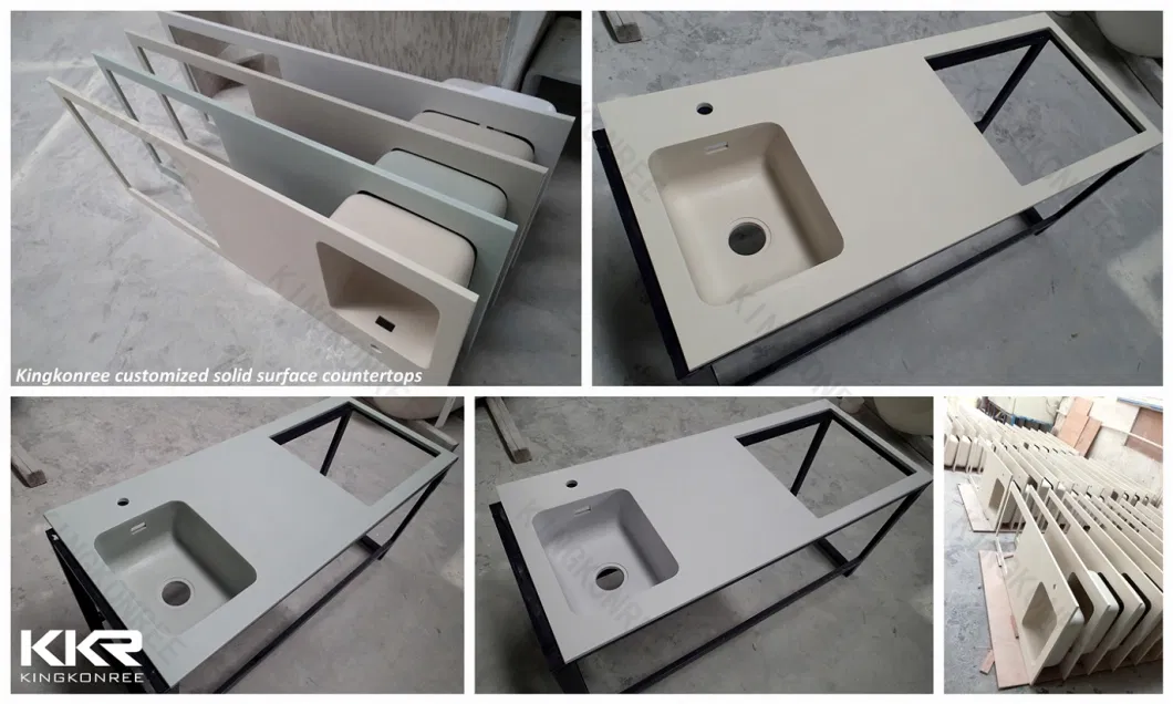 Solid Surface Resin Kitchen Sink for Countertop