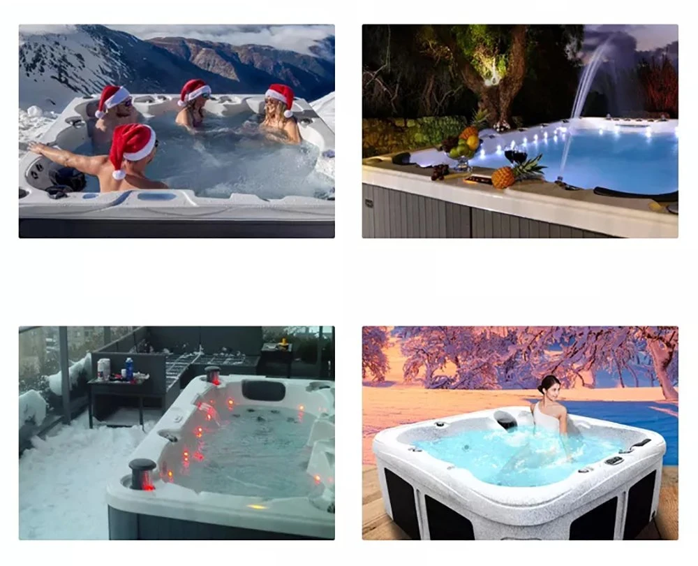 Factory Direct Sale OEM Outdoor SPA Home Hot Tub Acrylic Jacuzzi Color Bathtub