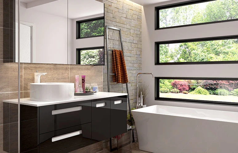 Wall Hung Basin Modern Style Design Melamine Bathroom Vanity