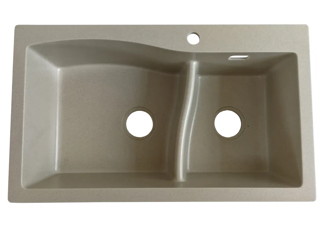 High Tech Kitchen Sinks Modern Custom Synthetic Composite Quartz Stone Workstation Sink