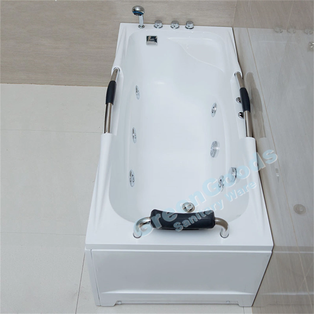 CE UK Popular One Person Bath Tubs Jets Massage Bathtub with Heater