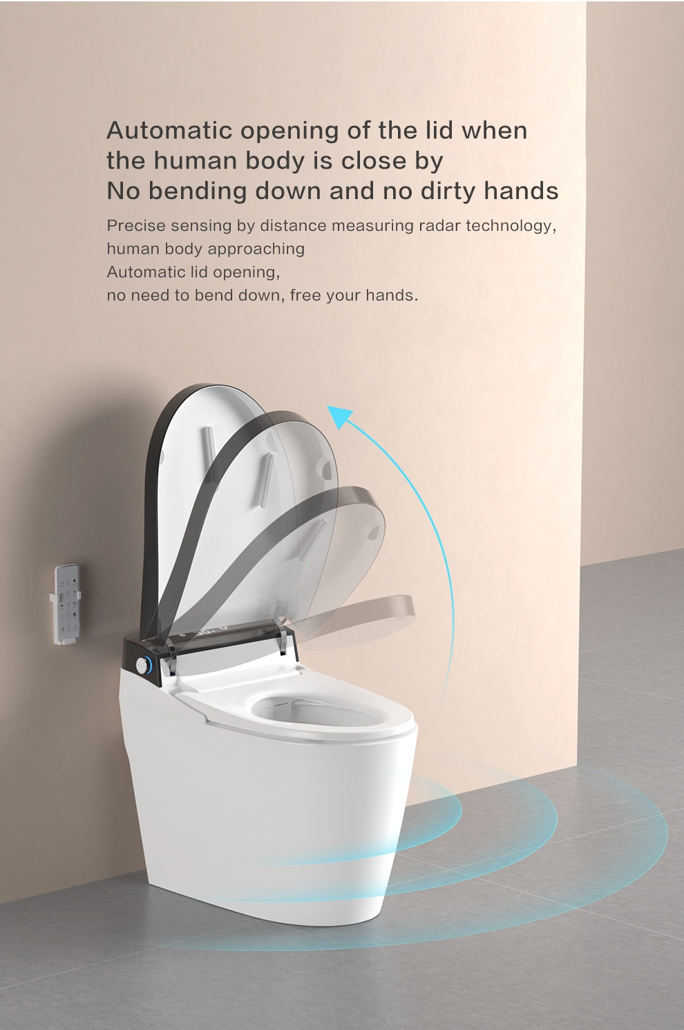 Bto European Luxury Bathroom Intelligent Toilet with Remote Control Toilet