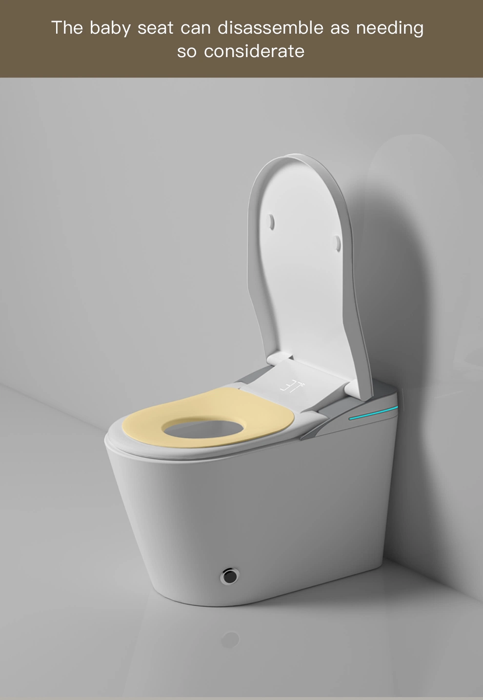 Chaozhou Sanitary Ware 220V Intelligent Wc Automatic Flush Toilet Electronic Toilet with Remote Control