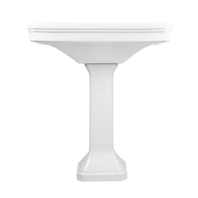  Diseño tradicional Rectangle Sanitary Ware Baño de tocador con certificación cUPC de gran tamaño Cerámica Porcelana dos piezas pedestal de lavado Muebles