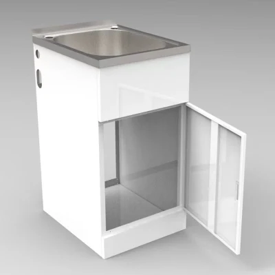 Lavandería Bañera y Cabinet Bunts mejores armarios de lavandería de uso gratuito Armario de baño con cesta para la lavandería