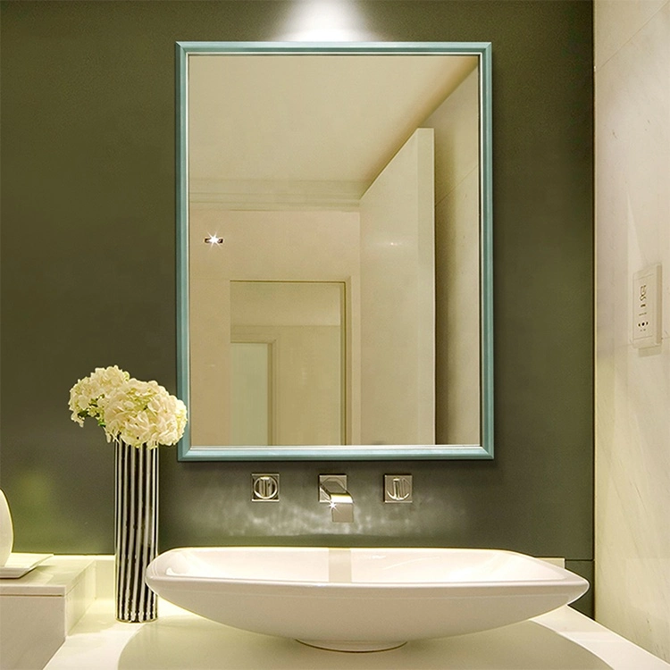 Large Framed Hotel Bathroom Cabinet Wall Mirror with PS Material Frame