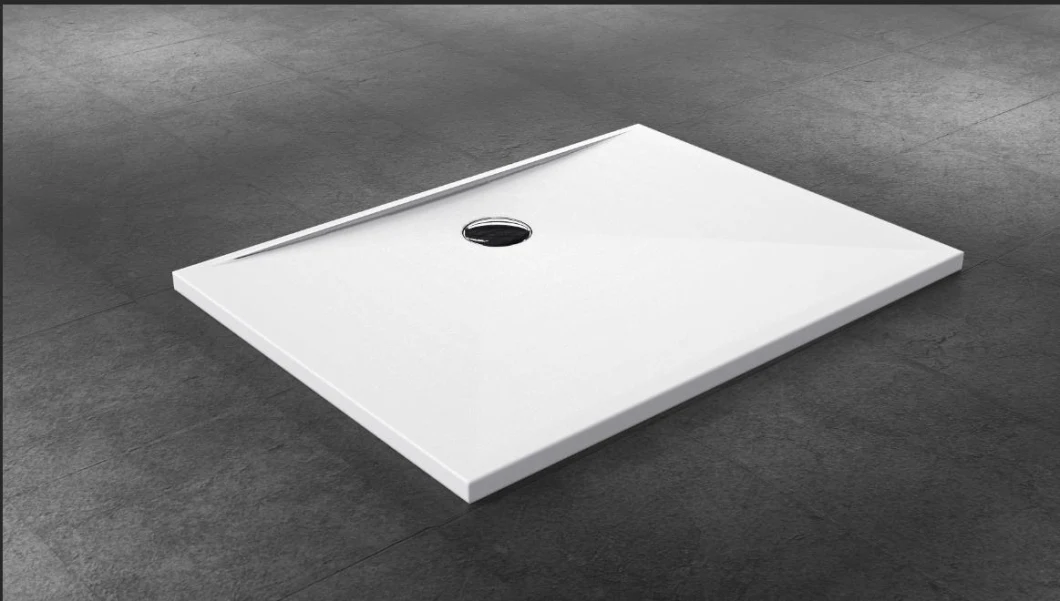 Spanish Composite Artificial Resin Stone Shower Floor Base, Artificial Resin Composite Shower Plate