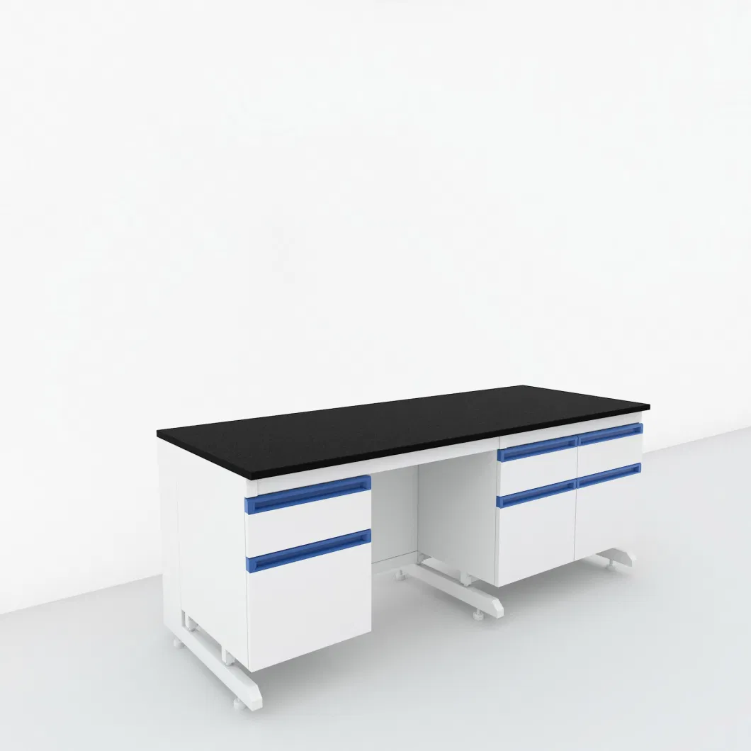 Metal Suspended Cabinet with Metal Frame Lab Sink Bench and Water Baffle Moisture-Proof/Moisture Resistance