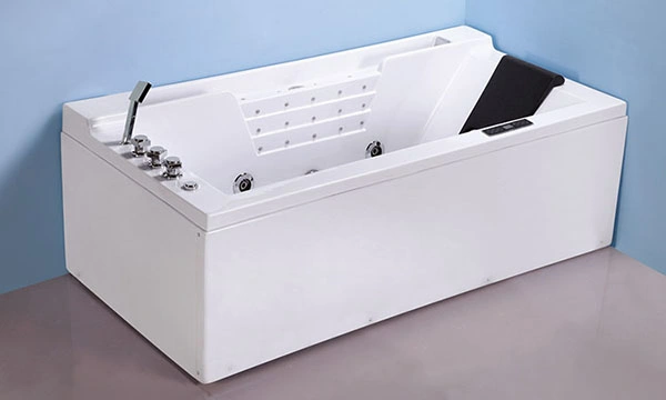 Modern Rectangle Jet Whirlpool Bathtub (KF-624)