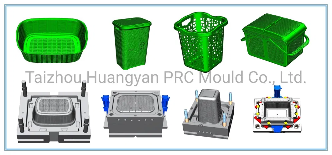 Plastic Injection Household Mould Plastic Injection Laundry Basket Molding Plastic Laundry Basket Mould with Flower Design