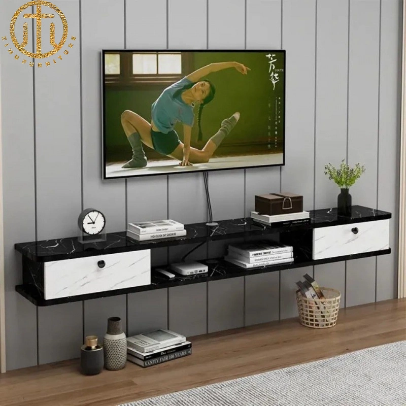 Modern Minimalist Living Room Suspended TV Cabinet