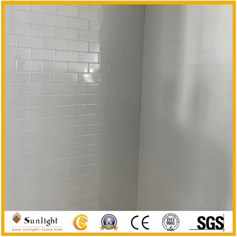 Customize Solid Surface Non-Slip Cultured Marble/SMC Shower Panel SMC Shower Pan/Shower Base/Shower Tray for Hotel Bathroom