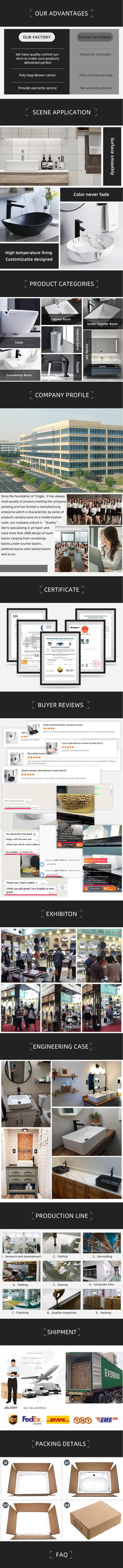 Factory Wholesale Sanitary Ware Bathroom Lavabo Ceramic Vanity Sink Cabinet Basin Vessel Sink Wash Basin Bathroom Sinks