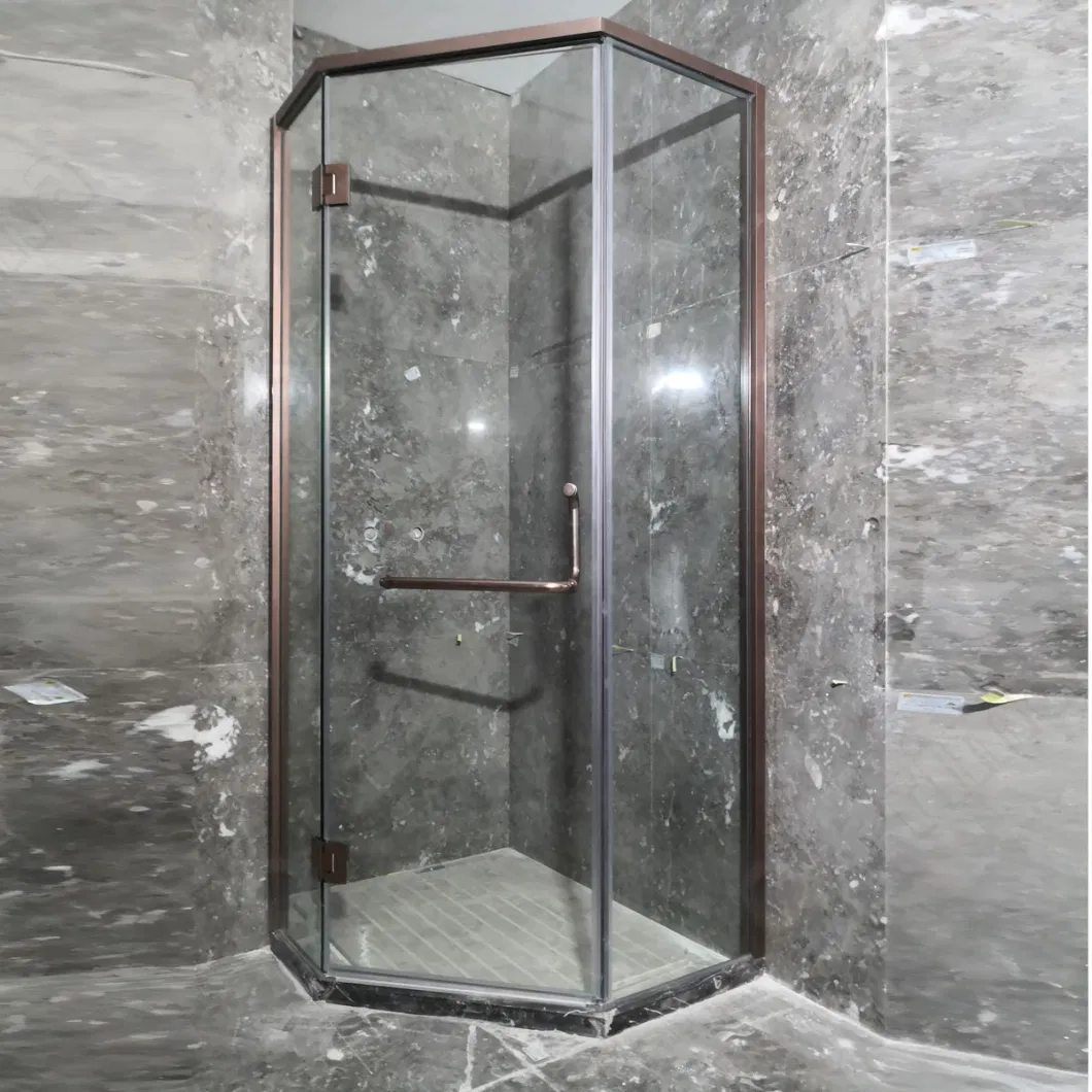 Tempered Clear and Frosted Glass Shower Enclosure Bathroom Shower