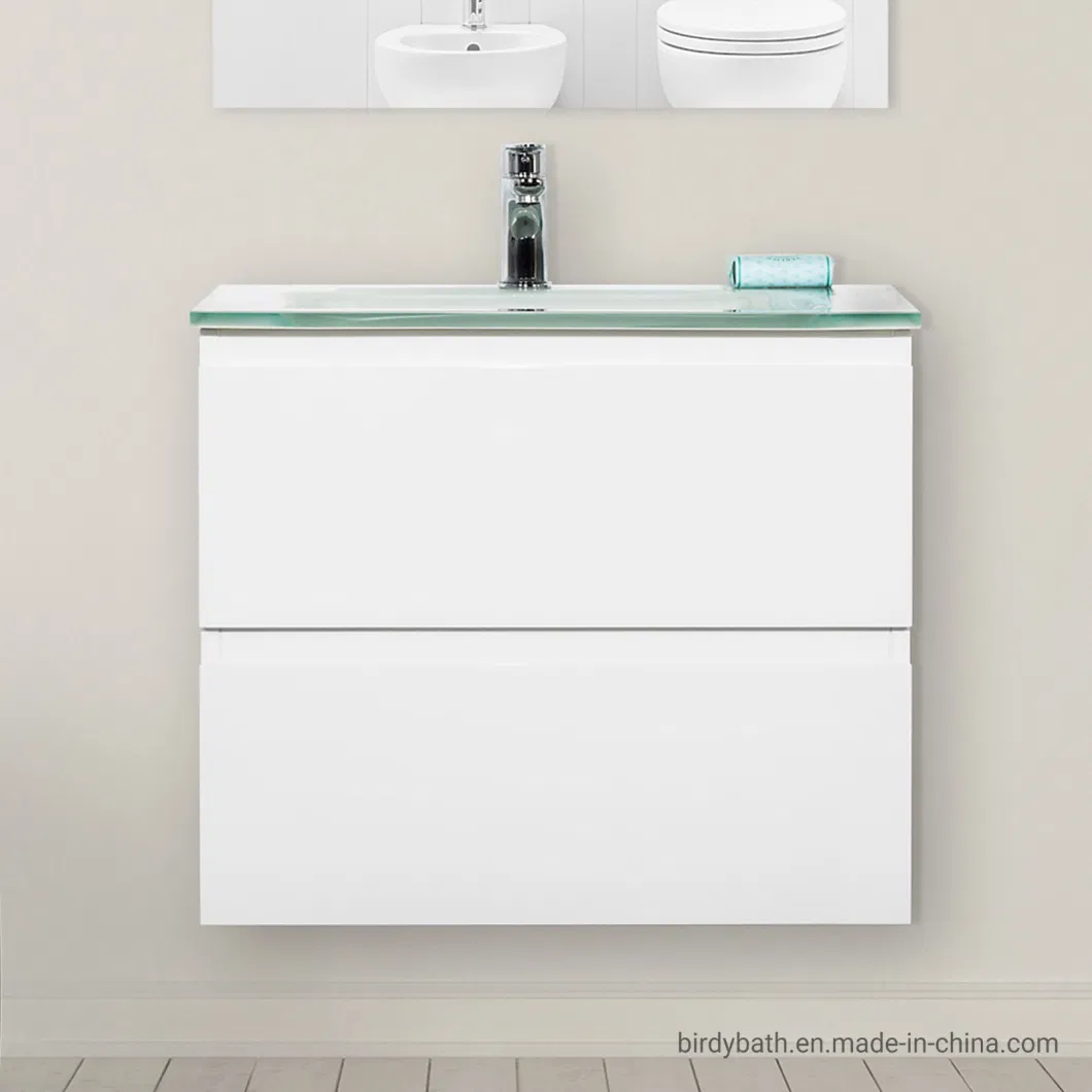Modern Design Suspended Wall Space Saving Bathroom Cabinets