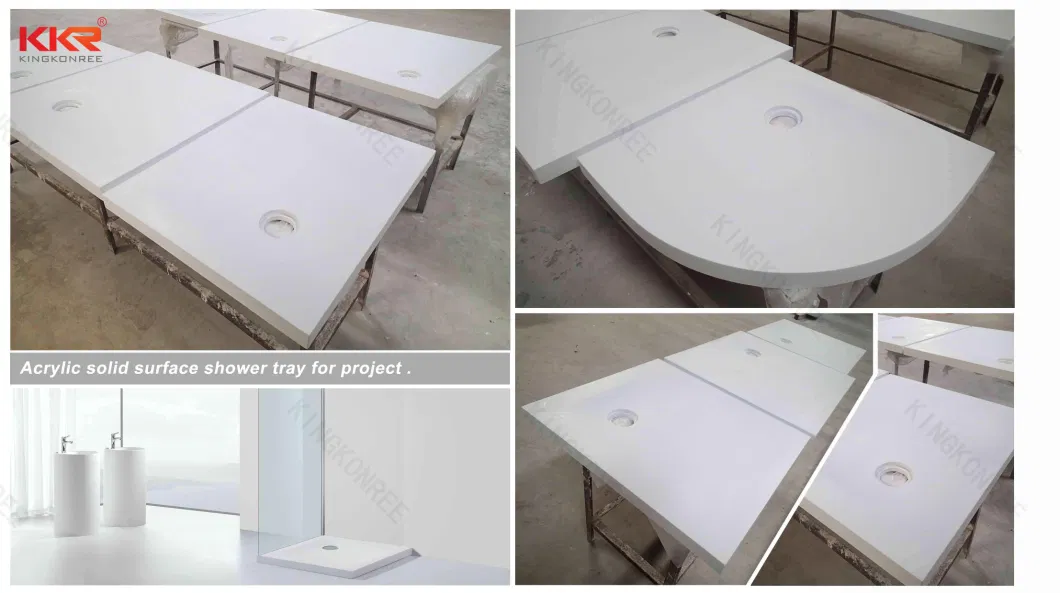 High Quliaty Solid Surface Stone Shower Pan Shower Tray