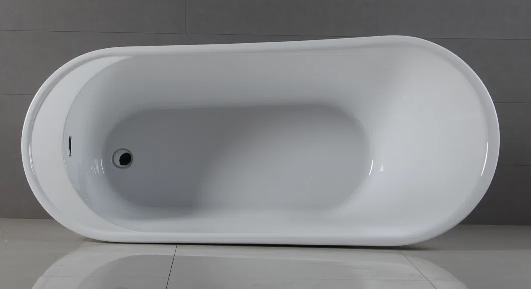 Single Slipper Whirlpool Freestanding Acrylic Bathtub Made by 4.5mm Acrylic Bath Tub SPA Jacuzzi Massage Hot Tub
