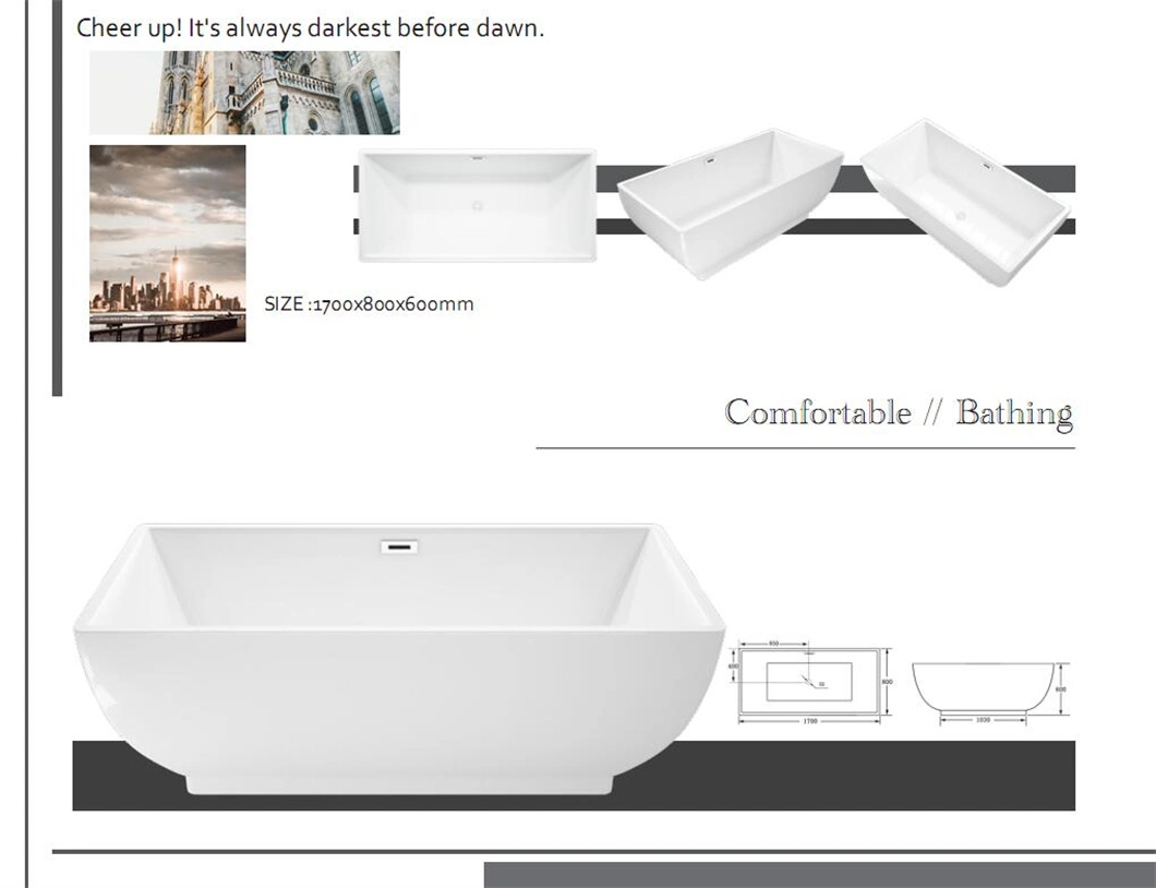 Bath Tubs Modern Design Oval Freestanding SPA Hot Tub