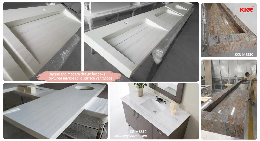 Easy to Clean Marble Customized Basins Bathroom Interior Furniture Sinks