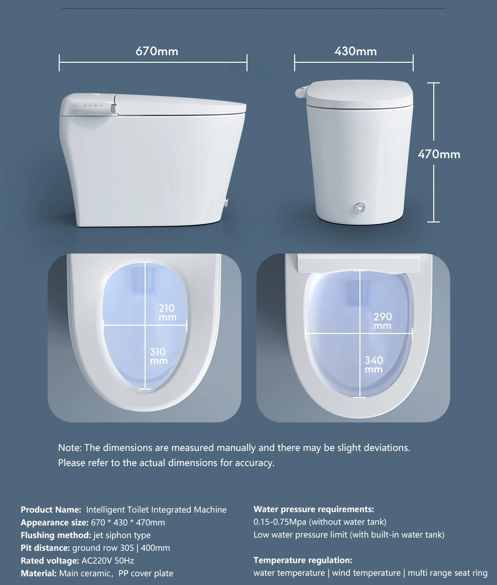 Bathroom Automatic Smart Intelligent Toilet Auto