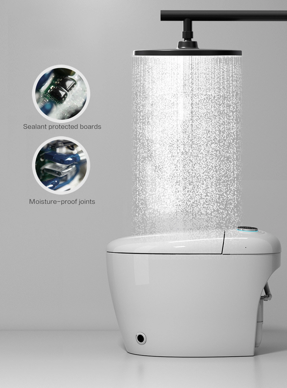 Modern Ceramic Sanitary Ware One Piece Smart Intelligent Toilet with Remote Control