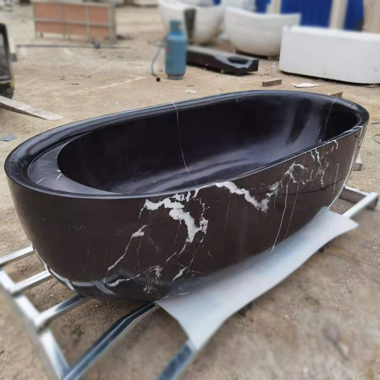 Factory Good Quality Professional Hand Carved Polishing Bathtub for Fat People