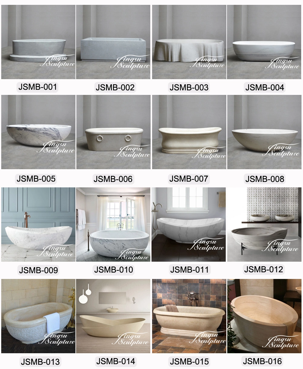 Factory Good Quality Professional Hand Carved Polishing Bathtub for Fat People