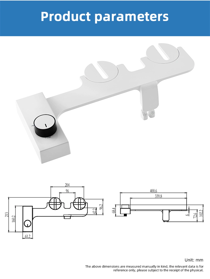 New Minimalist Bidet Toilet - Smart Non-Electric Shattaf Bidet with Vertical Spray, Butt/Feminine Cleaning Bathroom Women Washing Bidet Attachment