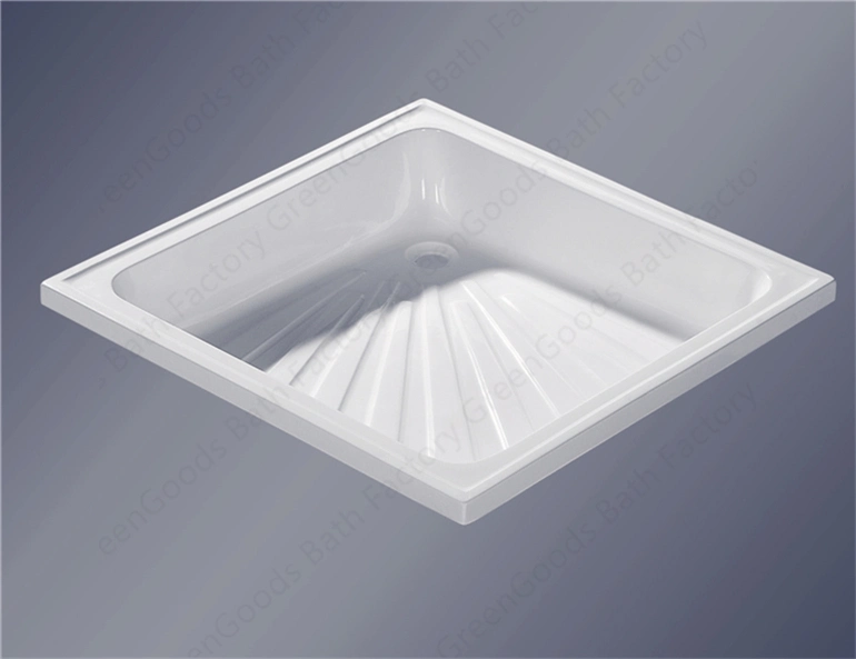 European Market Durable Safe ABS Square Deep Square Shower Tray Shower Base for Bath Room