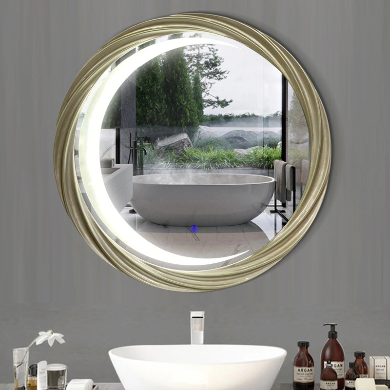 American Retro Decorative Mirror Dressing Table Makeup Bathroom Mirror Porch Wall Hanging Bucket Cabinet Home Mirror