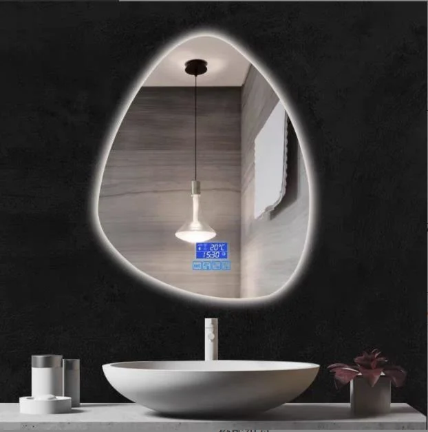 High Quality Irregular LED Bathroom Cabinets Smart Touch Switch Wall Mirror Sinks Vanity Mirror for Bathroom