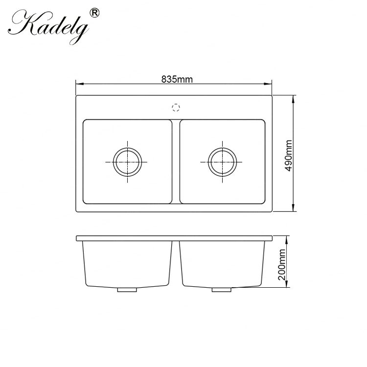 Hot Sales Solid Surface Acrylic Resin Composite Quartz Apron Front Kitchen Sinks