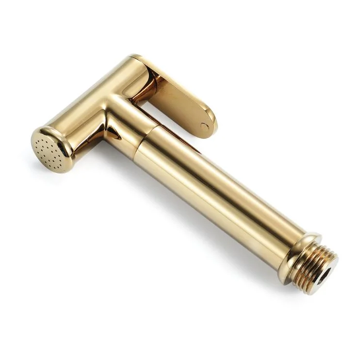 Mixer Tap Brass Golden Toilet Sanitary Ware Faucet Hand Bathtub Shattaf Spray Bidet