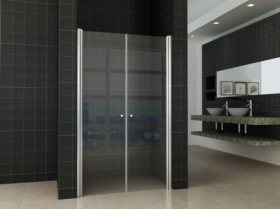 Easy Clean Nano Double Swing Glass Shower Door Bathroom Douchedeur