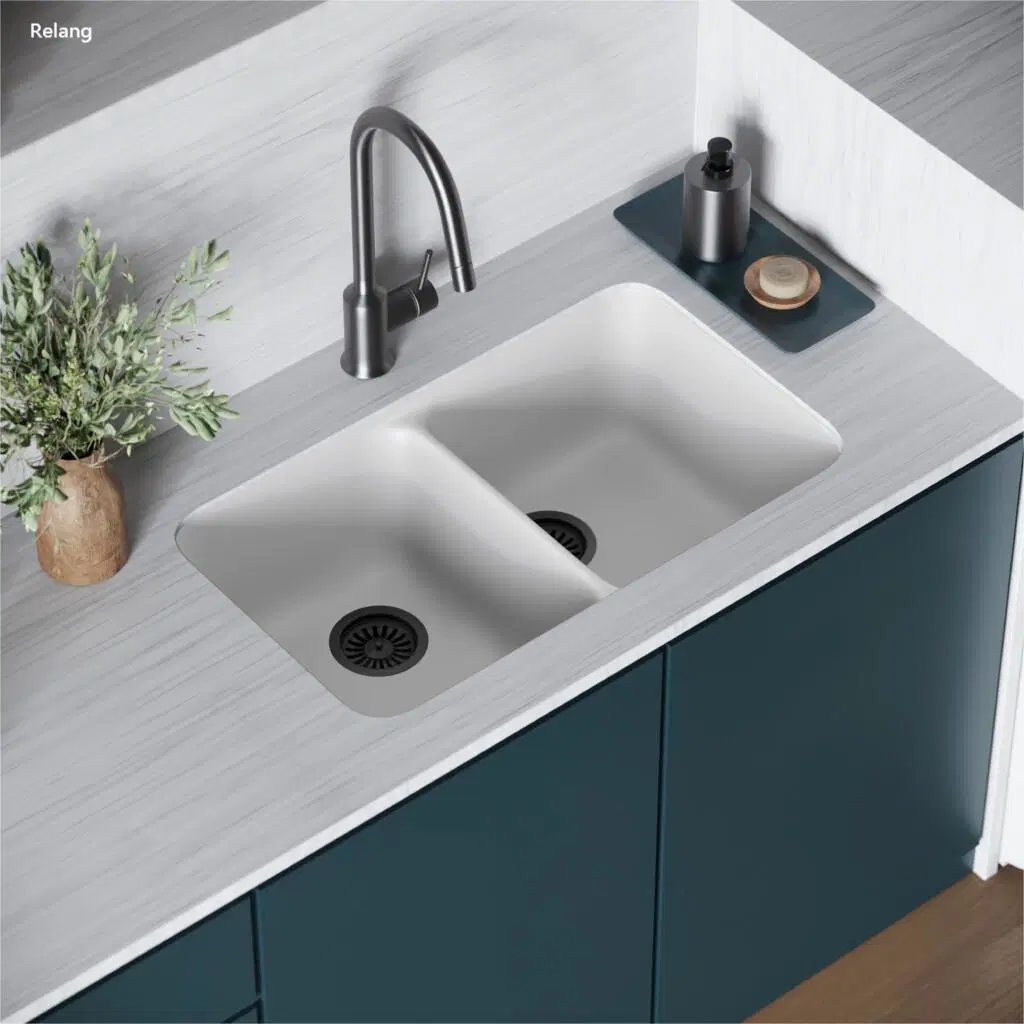 Solid Surface Cabinet Basin Bathroom Basin Vanity Wall Hung Sink Bathroom Wash Basin Artificial Stone Shampoo Sinks Single Hole