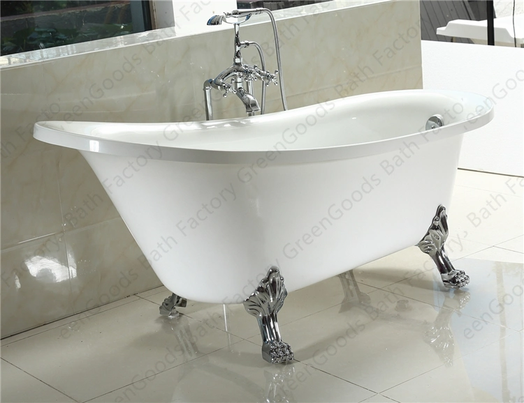 Hot Sale Classic Luxury Freestanding Acrylic Black Finish Acrylic Bathtubs