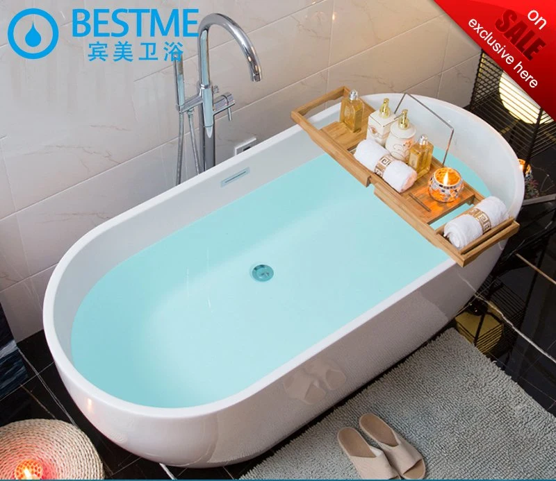 Foshan Bestme Supplier Free-Standing Hot Bathtub Acrylic ODM OEM Easy Clean White Easy Install Art Bathtub (BT-Y2589)