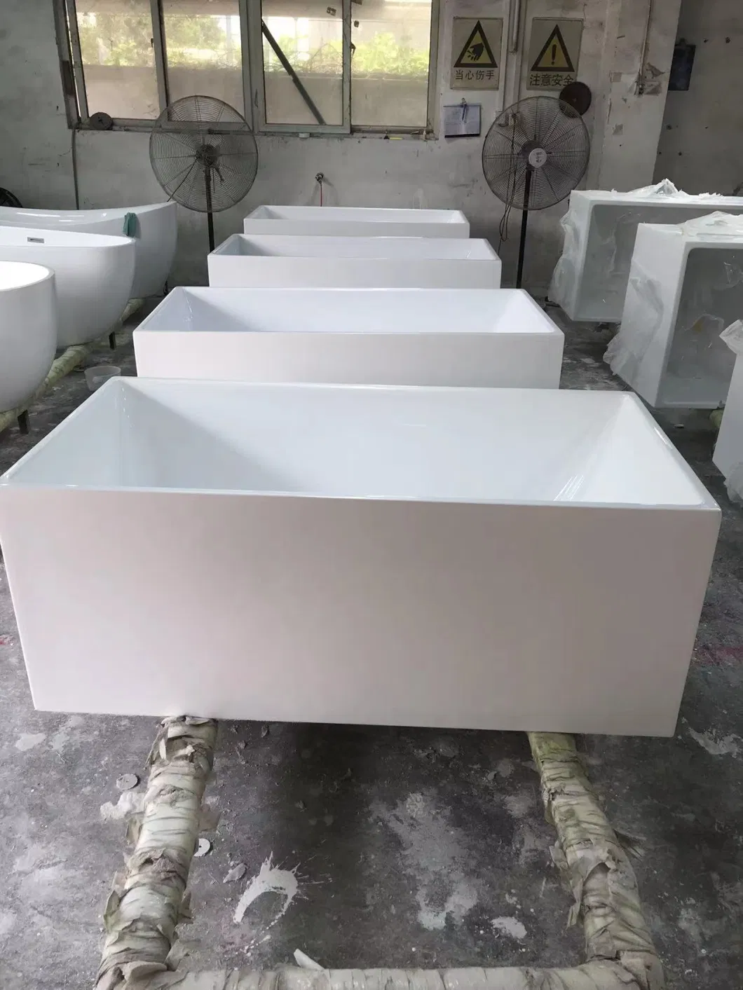 Customized Round Embedded Bath Tubs Drop-in Bathtubs with Big Waterfall Soaking with LED Light Bathtub Whirlpool Massage Dx3003