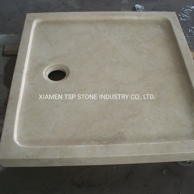 Natural Stone Granite Marble Bathroom Corner Bath Shower Base for Project