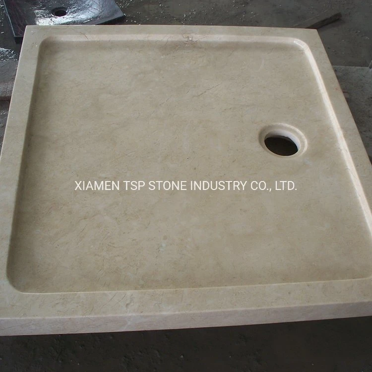 Natural Stone Granite Marble Bathroom Corner Bath Shower Base for Project