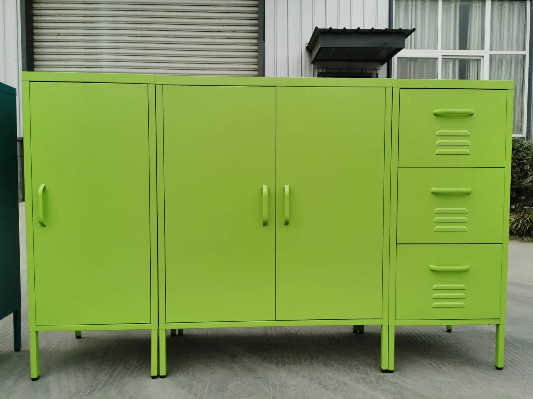 Eco-Friendly Protection Coating Metal Storage Pantry Cabinet Kitchen Bathroom Drawer Cabinet