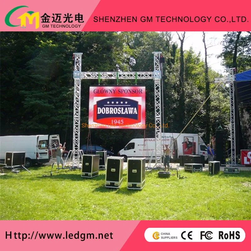 Outdoor Curve High Resolution P4.81 LED Video Wall with Events (500X500mm Cabinet Panel)