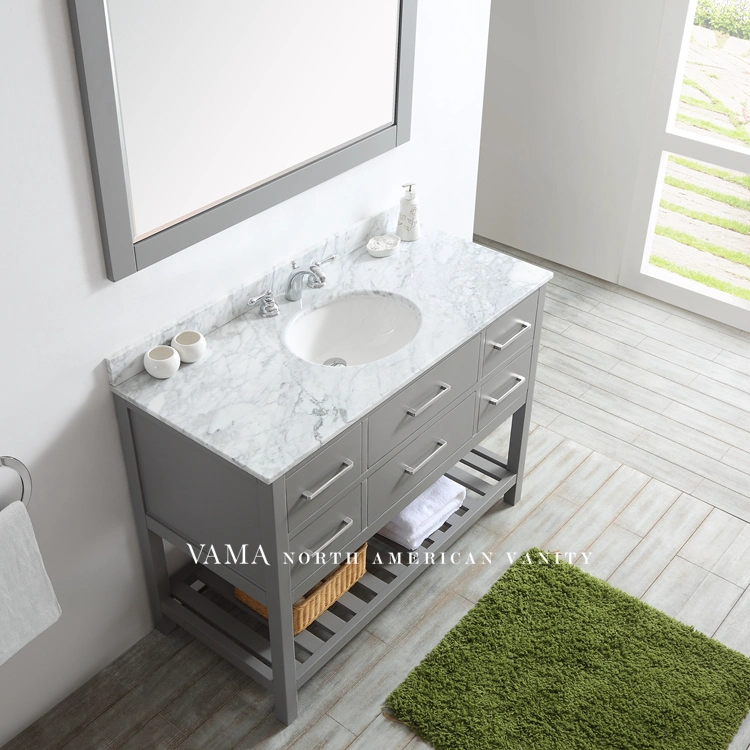 Vama 48 Inch Floor Standing Used Bathroom Vanity Cabinets Furniture 732048