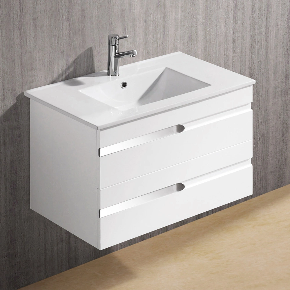 30&quot; Bathroom Vanity Cabinet W/Ceramic Sink &amp; Drawer Modern Design White New