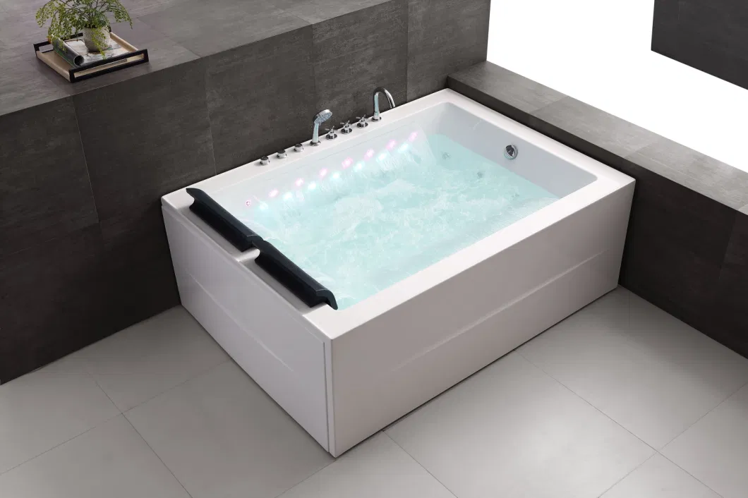 Luxury Waterfall Acrylic Massage Bathtub Whirlpool SPA Jetted Shower Tub