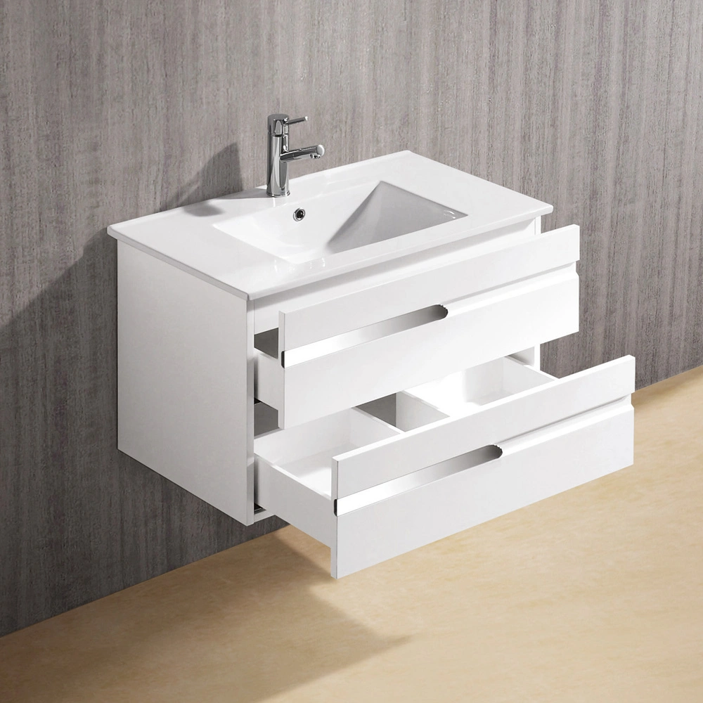 30&quot; Bathroom Vanity Cabinet W/Ceramic Sink &amp; Drawer Modern Design White New